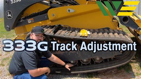 adjusting skid steer track john deere|how to get a skid steer track.